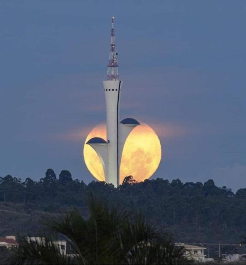 Flat No Life Com Espetacular Vista Do Lago Brasília Zewnętrze zdjęcie